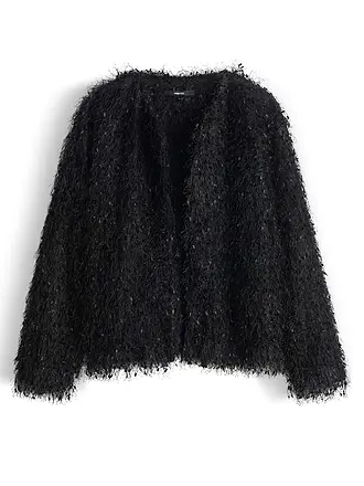 SOMEDAY | Produktname: Cárdigan UFEATHER
Marke: SOMEDAY
Farbe: schwarz
Kategorien: Mode, Damen
Ärmellänge: Ärmel 7/8
Ausschnitt: Rundhalsausschnitt
Material: Polyester / Polyamid
Musterung: Unifarben
Passform (Oberbekleidung): Locker
Stil: Pure |